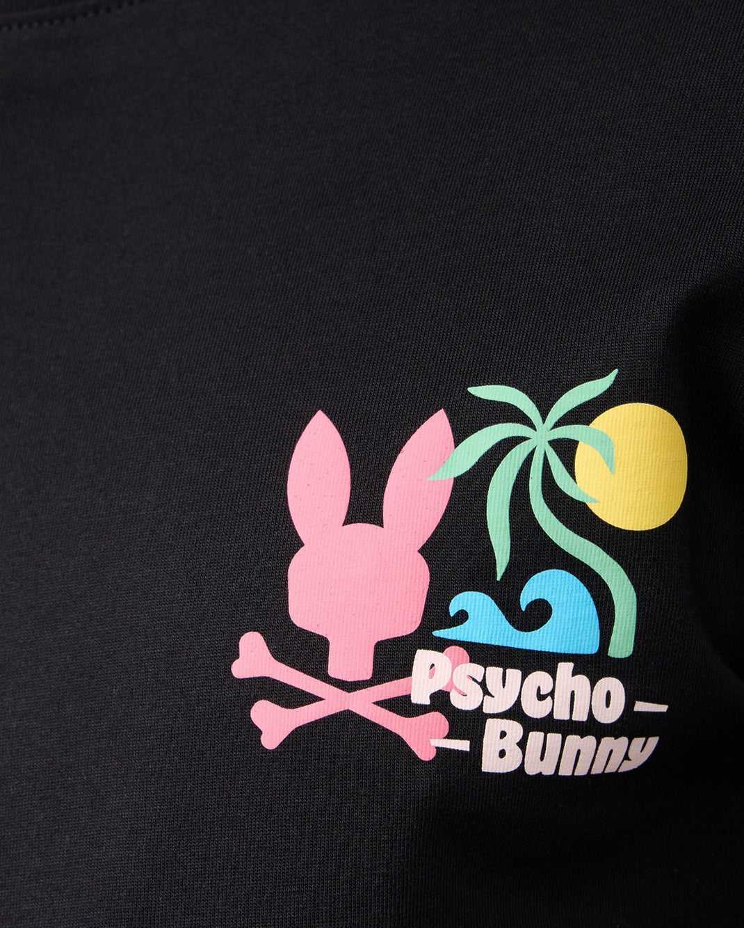 Tees Psycho Bunny Mentz Graphic Tee Noir Homme | IXT-81532983